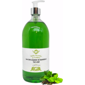 Savon Liquide de Marseille Thé Vert - 1 litre