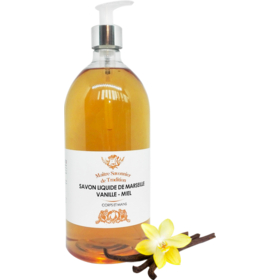 Savon Liquide de Marseille Vanille-Miel - 1 litre