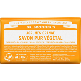 Savon Pur Végétal Solide Agrumes-Orange - 140 g