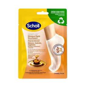 Scholl Expert Care masque nourrissant miel de manuka pieds secs — 1 paire chaussettes 20 minutes