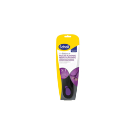 Scholl In-Balance semelles anti-douleur fasciite plantaire taille 3 42,5-45 — 1 paire soutien voûte plantaire
