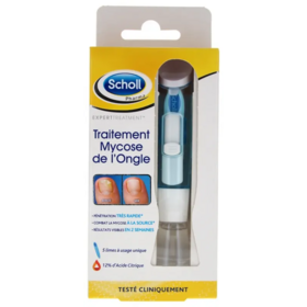 Scholl Solution traitement mycose de l'ongle 2 en 1 — 3,8 ml limes jetables résultats 2 semaines