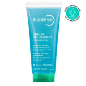 Bioderma Sébium gel moussant nettoyant purifiant peaux mixtes grasses — 200 ml