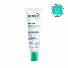 Bioderma Sébium Kerato+ Cover Gel Crème Teintée Médium 30ml anti-imperfections