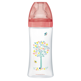 SENSATION+ - Biberon Anti-Colique Jardin +6 mois - Tétine Débit 3 - 330 ml 
