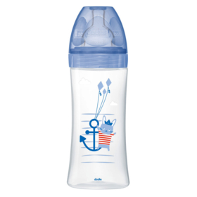 SENSATION+ - Biberon Anti-Colique Mer +6 mois - Tétine Plate Débit 3 - 330 ml