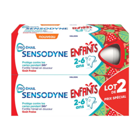 Sensodyne Pro-Email Enfants 2 à 6 Ans - lot 2 × 50 ml