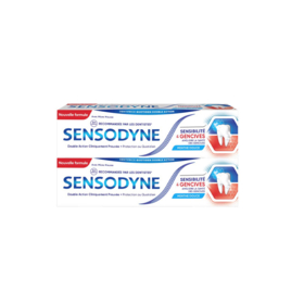 Sensodyne Sensibilité & Gencives - Dentifrice double action lot de 2 x 75 ml