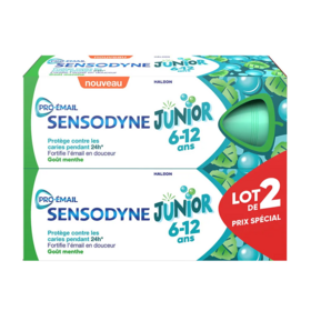 Sensodyne Pro-Email Enfants 6 à 12 ans Menthe Douce lot 2 × 50 ml