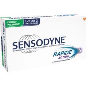 SENSODYNE Dentifrice Rapide Action - Lot de 2 x 75 ml