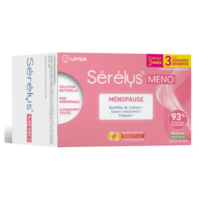 Sérélys Meno 90 gélules végétales – Ménopause, bouffées de chaleur et fatigue