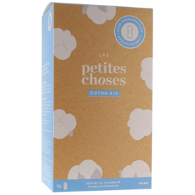 Serviette Maternité Douceur et Absorption - Coton Bio - 16 Serviettes