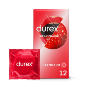 Durex Sexy Fraise 12 Préservatifs