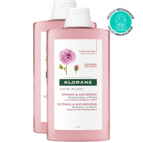 Shampooing à la Pivoine  BIO Apaisant & Anti-Irritant - Lot de 2 x 400 ml