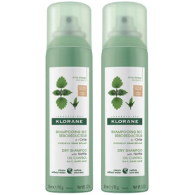 Shampooing Sec à l'Ortie Teinté Séboreducteur Spray - Lot de 2 x 150 ml