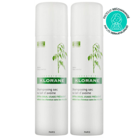Shampooing Sec au Lait d'Avoine Extra-Doux Spray - Lot de 2 x 150 ml