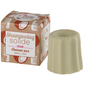 Shampooing Solide Bio - Cheveux Secs à la Vanille et Coco - 55 g