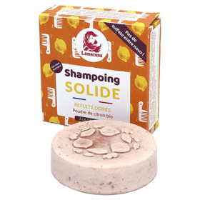 Shampooing Solide Bio - Reflets Dorés - Poudre de Citron Bio et Camomille - 70 ml