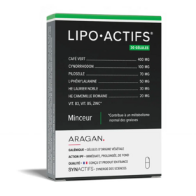 LipoActifs Minceur Aragan 30 gélules - Gestion du poids et métabolisme des graisses