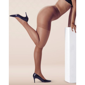 SMARTLEG - Transparent - Collant de Compression Rayonnant Normal C2 - Taille 1+