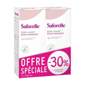 Saforelle Soin Lavant Doux Intime et Corporel 2 x 500 ml