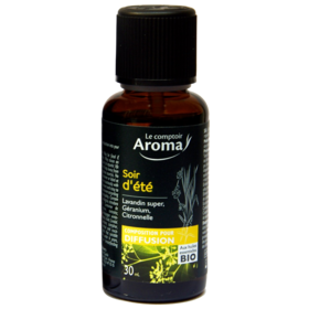 SOIR D'ETE - Composition pour Diffusion aux Huiles essentielles Bio - 30 ml