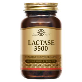 Solgar Lactase 30 comprimés à croquer — digestion du lactose