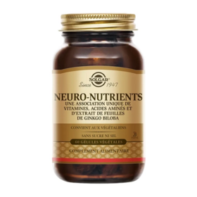 Solgar Neuro-Nutrients 60 gélules - Concentration, mémoire et équilibre nerveux
