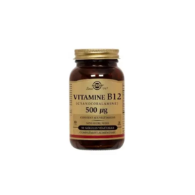 Solgar Vitamine B12 500 µg 50 gélules végétales – énergie métabolique, système nerveux et anti-fatigue – formule vegan hautement dosée