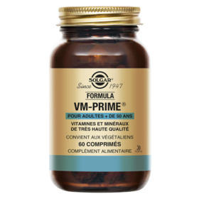 Solgar VM-Prime 60 comprimés — multivitamines seniors 50 plus vitalité