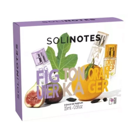 Solinotes Coffret Découverte Eau de parfum Végan Figuier, Tonka, Fleur d'Oranger formats voyage 15 ml
