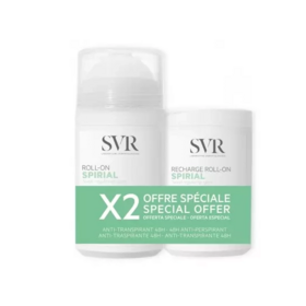 Svr Spirial Roll-on 50ml + recharge 50ml Anti-Transpirant 48H peaux sensbiles