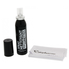 Spray Nettoyant et anti buée Lunettes - 30 ml + Lingette