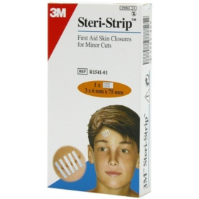 Stéri-Strip Bandelettes Adhésives Suture 6 mm x 75 mm - 3 bandelettes