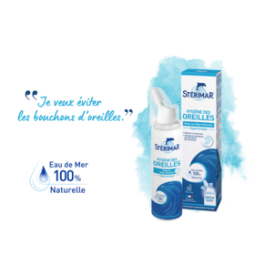 Sterimar Hygiène des oreilles Spray riche en oligo-élements hypertonique 50 ml