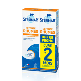 Sterimar Spray hygiène du nez défenses rhumes 2x100ml – solution nasale enrichie en cuivre