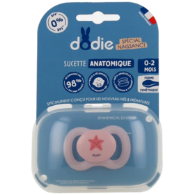 Sucette 0-2 mois Silicone Anatomique Motif Etoile de Mer - 1 Unité