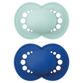 Sucette + 18 mois Silicone Original Couleur de la Nature Uni mat aléatoire - lot de 2