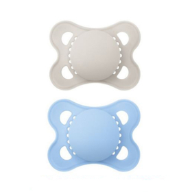 Sucette 2-6 mois Silicone Original Couleur de la Nature Uni mat aléatoire - Lot de 2 sucettes
