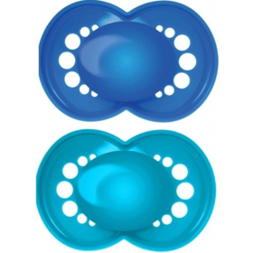 Sucette + 6 mois Silicone Classique Motifs Aléatoires - Lot de 2 sucettes