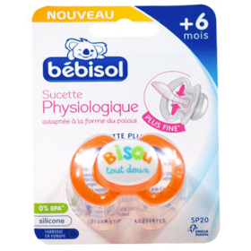 Sucette + 6 mois Silicone Physiologique Motifs Aléatoires