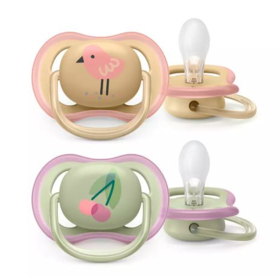 Sucette Ultra Air 0-6 mois Motifs Aléatoires - Lot de 2 Sucettes