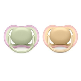 Sucette Ultra Air Couleur Mat 0-6 mois - Lot de 2 sucettes