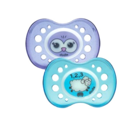 Sucettes Anatomiques Silicone Nuit +18 mois A2 - lot de 2