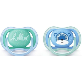 Sucettes Orthodontiques 6-18 mois Ultra Air - Motif Aléatoires - Lot de 2