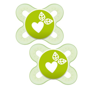 Sucettes Prématurés 0 à 2 mois Silicone Motifs Aléatoires - Lot de 2 sucettes