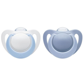 Sucettes Silicone Garçon Genius Taille 2 Motifs Aléatoires - Lot de 2 sucettes