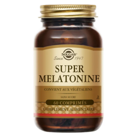 Solgar Super Mélatonine 1,9 mg Vegan - Endormissement sommeil et relaxation 60 comprimés