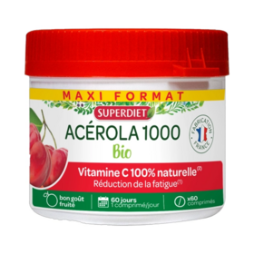 Superdiet Acérola 1000 BIO 60 comprimés Vegan