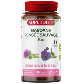 Superdiet Bardane Pensée sauvage BIO 80 comprimés